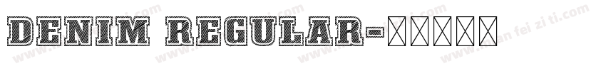 Denim Regular字体转换